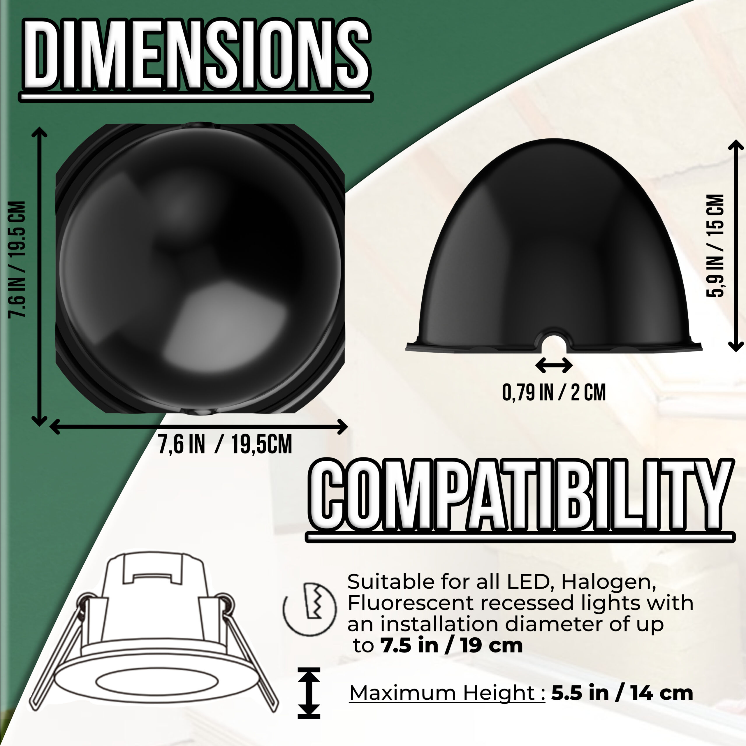 Cloches de protection spots